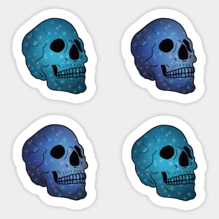 Galaxy Skull Pack - Blue/Turquoise Sticker